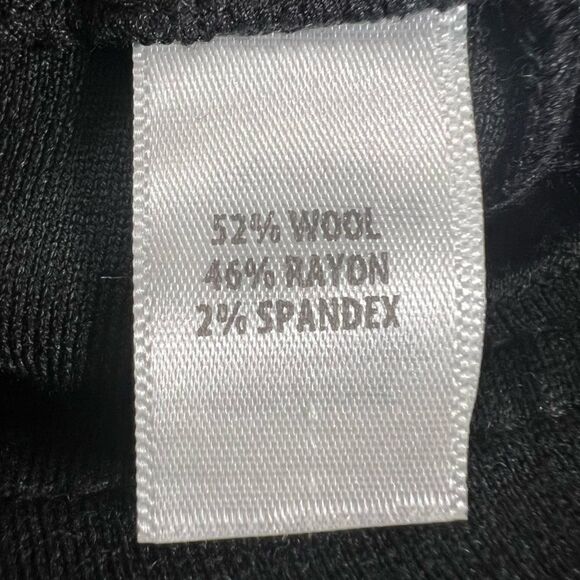 St John Caviar Alexa Milano Black Knit Vented Ankle Pant - Picture 10 of 16